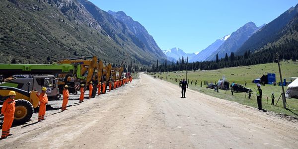 Началось строительство дороги Барскоон – Бедел – она свяжет КР с Китаем изображение публикации