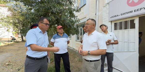 Возвращенные помещения школы № 67 в Бишкеке готовят к новому учебному году изображение публикации