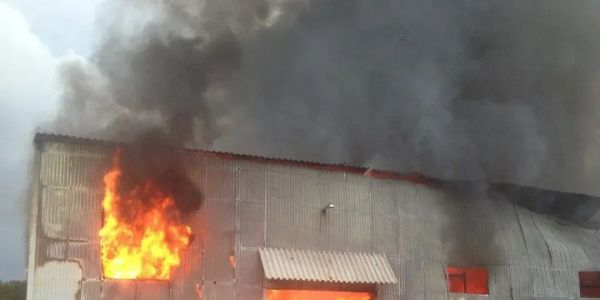 В Бишкеке произошел крупный пожар на складе, где хранились ягоды изображение публикации