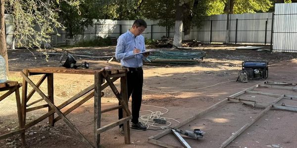 Минстрой пресек незаконное строительство точки общепита в парке «Пишпек» изображение публикации