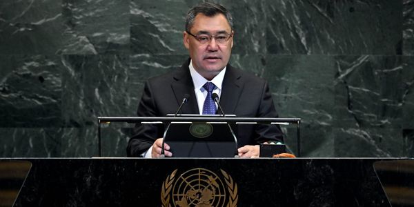 Санкции против банков КР, геноцид палестинцев, активы Афганистана — о чем говорил Жапаров на Генассамблее ООН изображение публикации