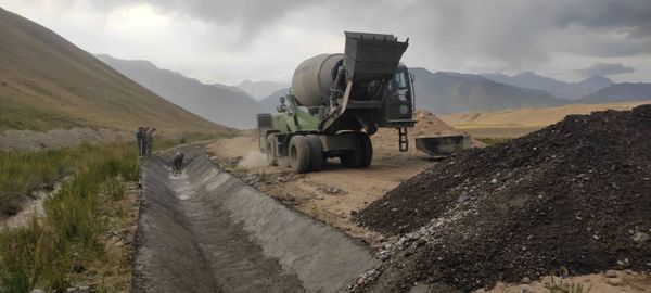 Реконструкция канала Алтын-Дара. Фото: Минсельхоз.