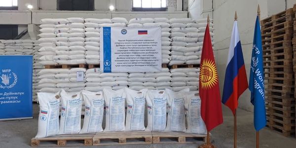 Россия передала Кыргызстану более 1 тысячи тонн продовольствия через ВПП ООН изображение публикации