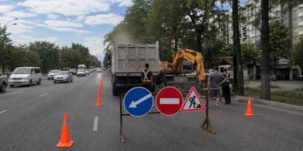 В Бишкеке начали ремонт проспекта Айтматова от Горького до Ахунбаева изображение публикации