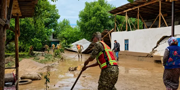В Кара-Сууйском районе ликвидировали последствия селя изображение публикации