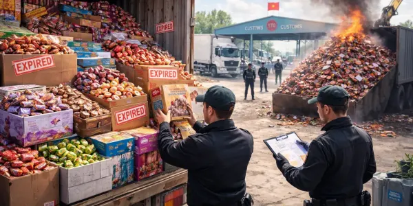 На КПП «Ак-Тилек» задержали 10 тонн сладостей — просрочку пришлось сжечь изображение публикации