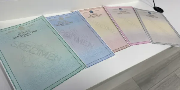 Свидетельства ЗАГС в КР теперь в двух форматах: цифровом и типографском изображение публикации