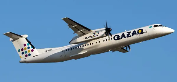 Самолет QAZAQ AIR (Vietjet Qazaqstan) — запуск прямых рейсов Астана – Бишкек и Астана – Самарканд с ноября 2025 года.