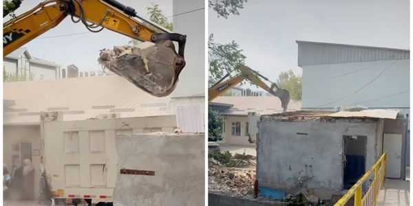 В Оше сносят незаконные постройки в охранной зоне канала Увам изображение публикации
