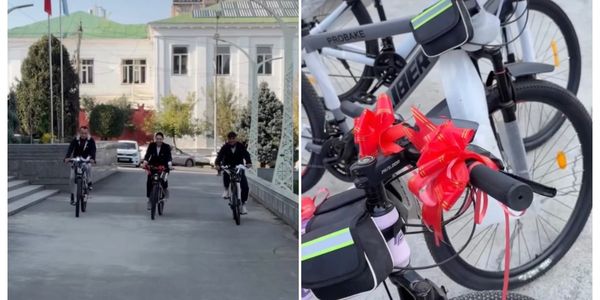 В Оше наградили жителей, которые ездили на работу на велосипеде изображение публикации