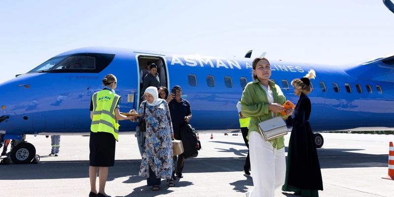 Asman Airlines впервые выполнила прямой рейс между Иссык-Кулем и Баткеном изображение публикации