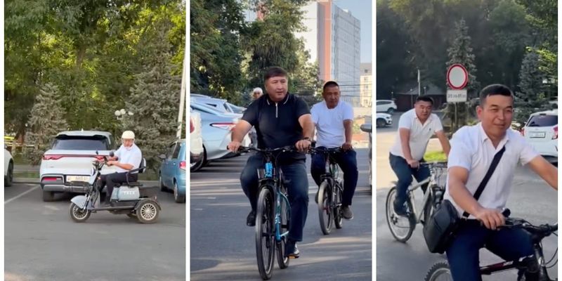 В Оше чиновники пересели на велосипеды: стартовал новый челлендж изображение публикации
