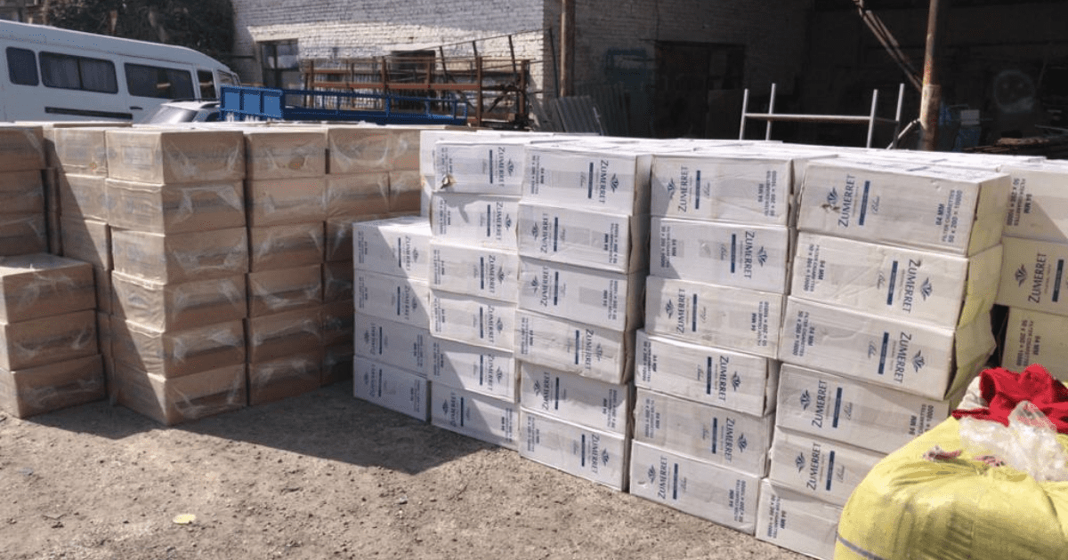 Финполиция задержала крупную партию безакцизных сигарет на 30 млн сомов. ВИДЕО