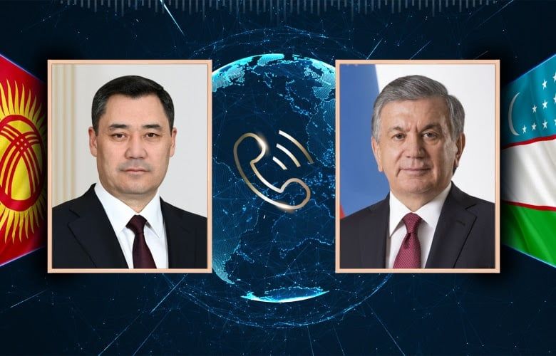 Садыр Жапаров поговорил с Шавкатом Мирзиёевым – глава РУз поздравил с заключением соглашения по «Кумтору»
