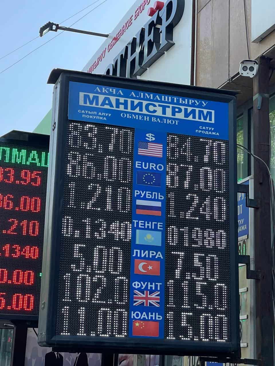 В обменных бюро на Моссовете нет долларов