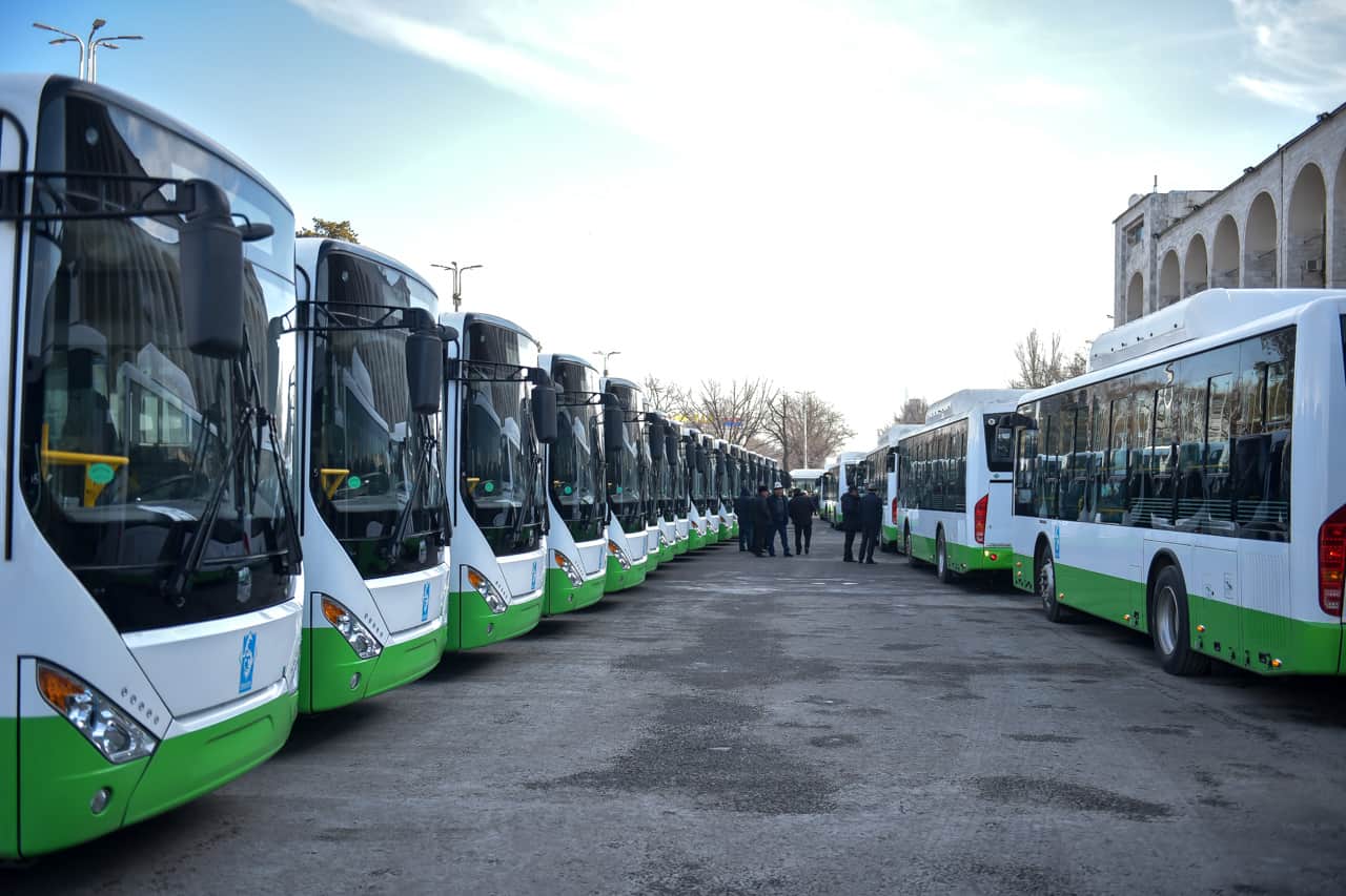Мэрия Бишкека опубликовала схемы движения 120 новых автобусов