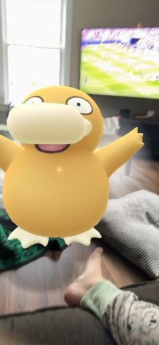 Psyduck cheering for France