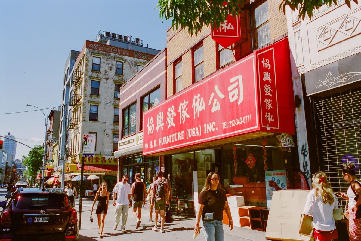New York's Chinatown on Cinestill 400