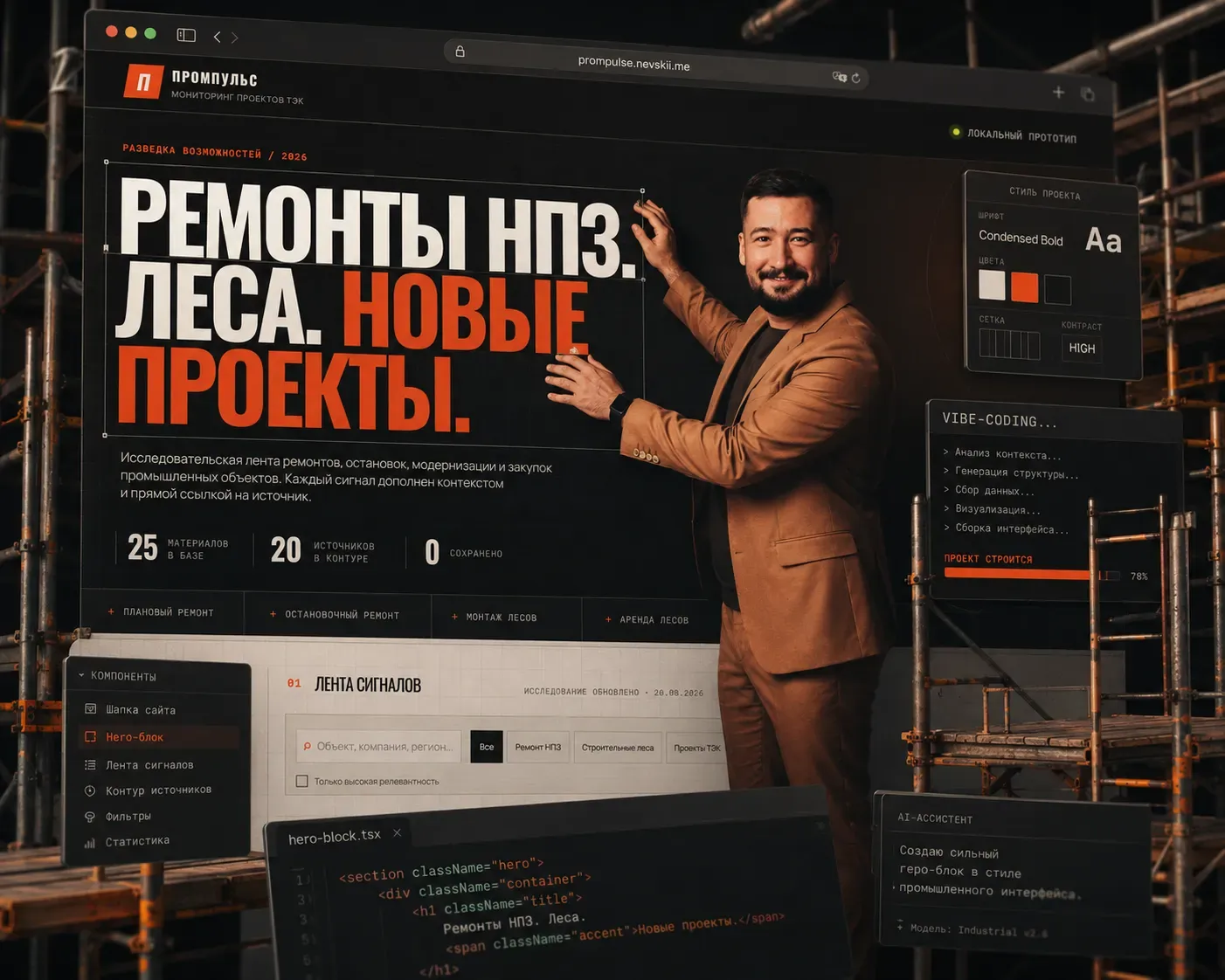 Building the product together with ChatGPT and Codex