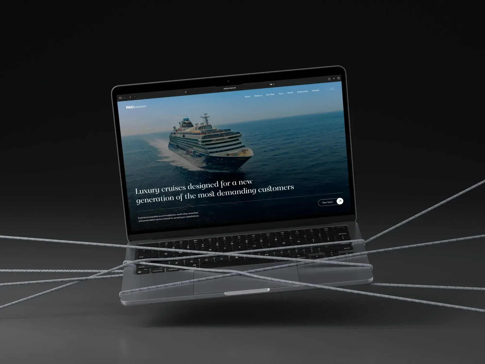 Сделал лендинг для PacJourneys на Framer