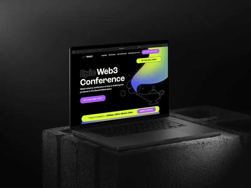 Designed a website for EpicWeb3 on Webflow EN