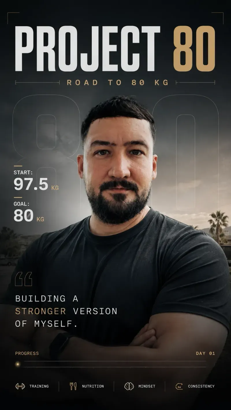 Project 80: How I'm Going from 97.5 to 80 kg with ChatGPT