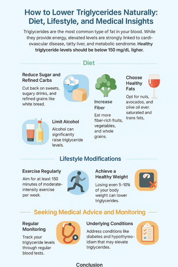 How to Lower Triglycerides Naturally: Diet, Lifestyle, and Medical Insights