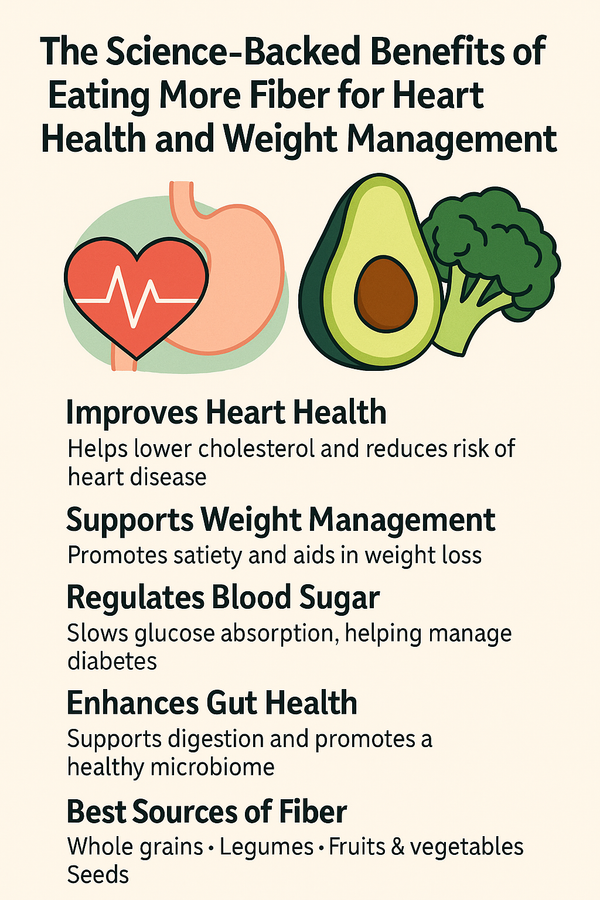 The Science-Backed Benefits of Eating More Fiber for Heart Health and Weight Management