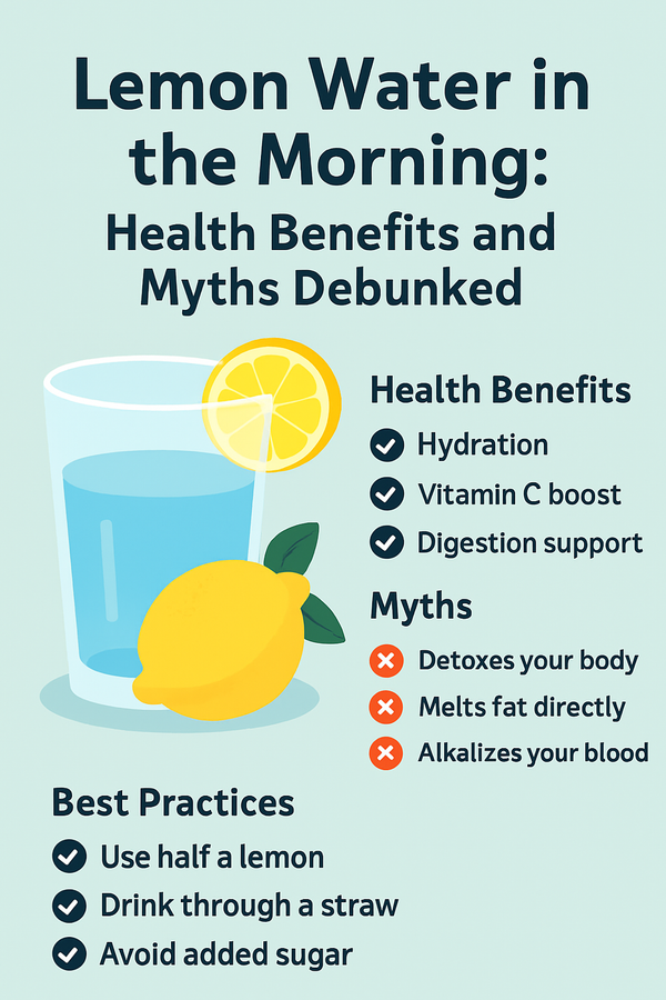 Lemon Water in the Morning: Health Benefits and Myths Debunked