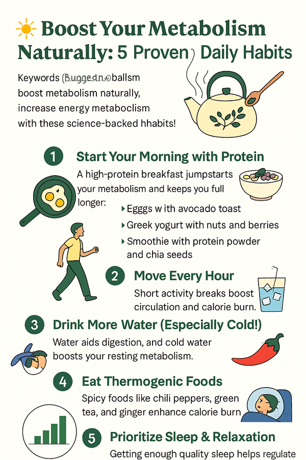 Boost Your Metabolism Naturally: 5 Proven Daily Habits
