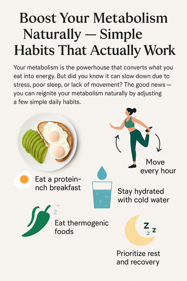 Boost Your Metabolism Naturally — Simple Habits That Actually Work