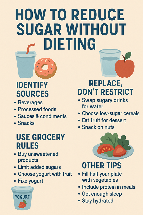 How to Reduce Sugar Without Dieting: A Practical Guide for the U.S. & Europe