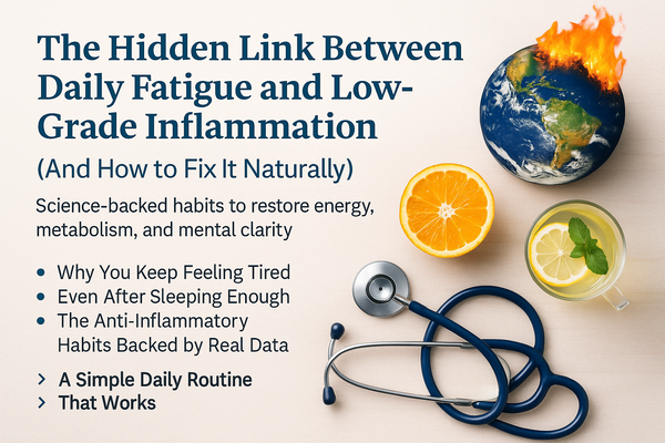 The Hidden Link Between Daily Fatigue and Low-Grade Inflammation (And How to Fix It Naturally)