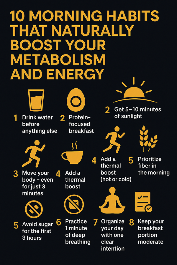 10 Morning Habits That Naturally Boost Your Metabolism and Energy