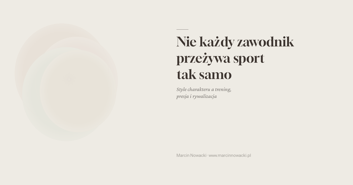 "Style charakteru" Johnsona a praca z psychiką sportowca