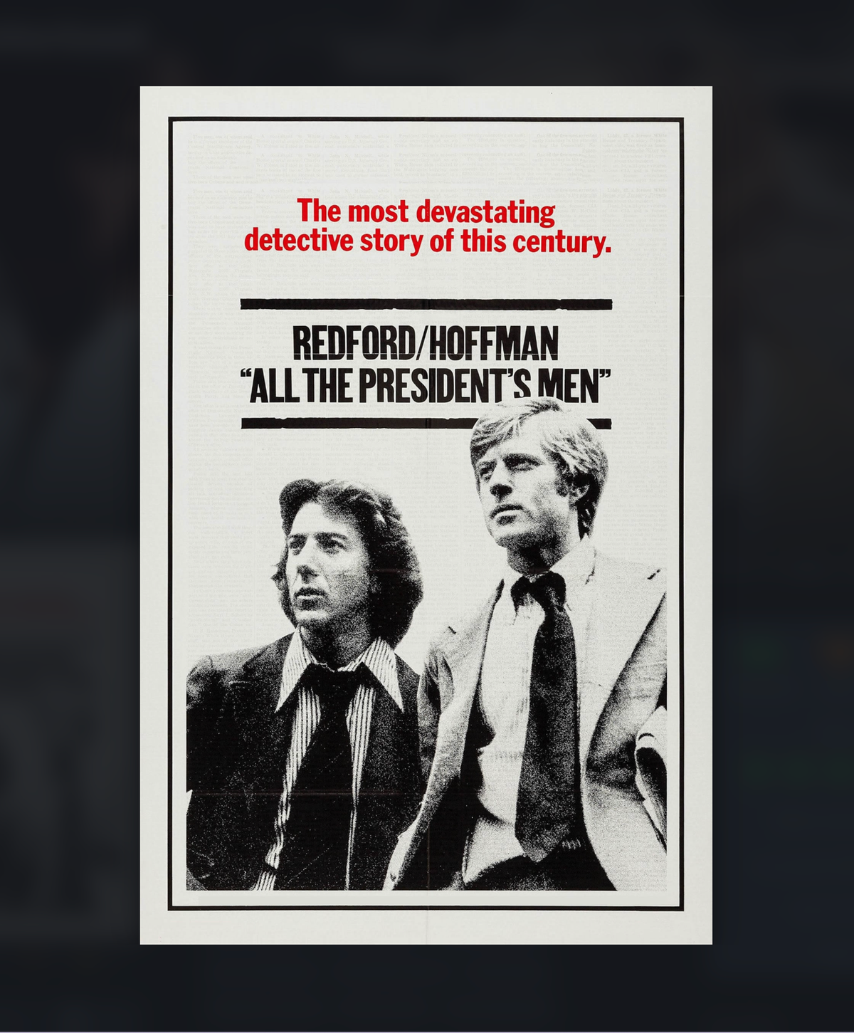 ALL THE PRESIDENT'S MEN (1976) ★