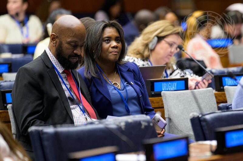 Des participants lors de la 59e session de la Commission sur la population et le développement (13-17 avril). Photo : ONU Photo/Manuel Elías.