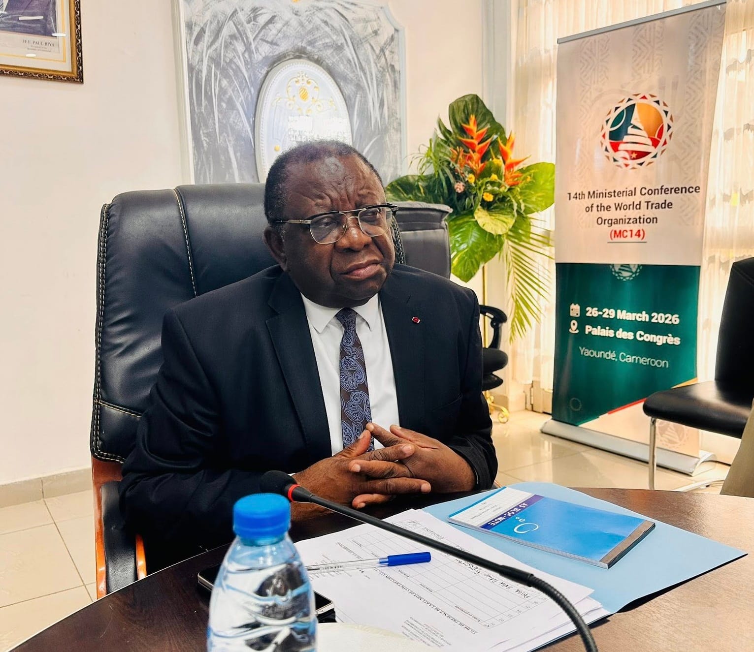 Le ministre camerounais du Commerce, Luc Magloire Mbarga Atangana.
