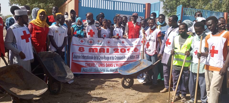Tchad : mobilisation de la Croix-Rouge pour un marché propre à Dobolo