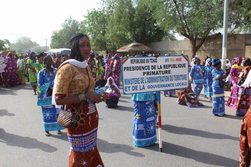 Un défilé du personnel féminin de la Primature à la place de la nation, pour la journée internationale de la femme. Alwihda I
