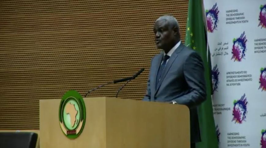 Le Président de la commission de l'Union Africaine, Moussa Faki.