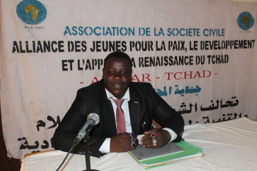 Le président de l'Association des Jeunes pour la Paix et l'Appui à la Renaissance du Tchad du Tchad (AJPDAR-TCHAD), Mahamat E