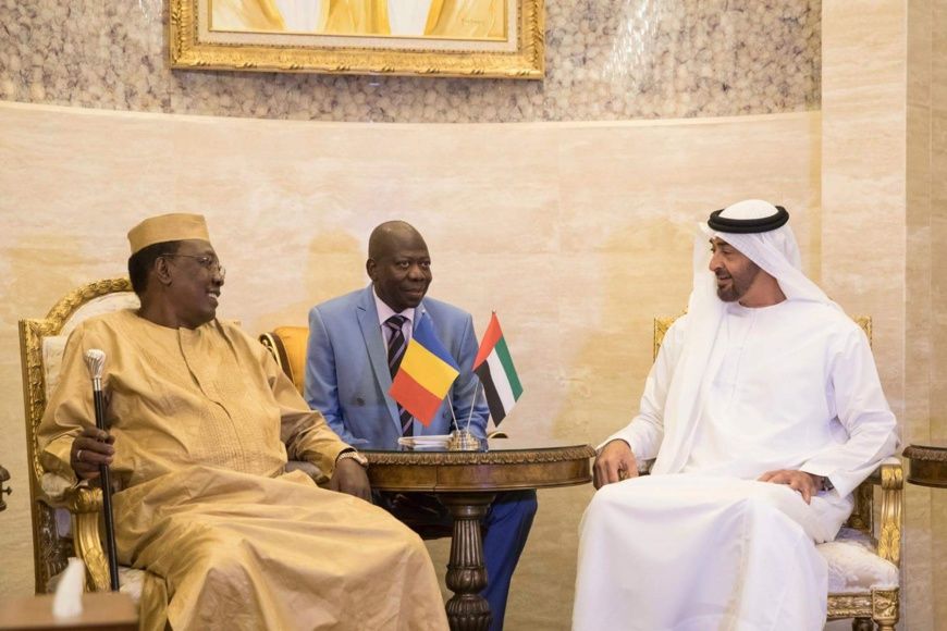استقبل محمد بن زايد في أبوظبي الرئيس إدريس ديبي