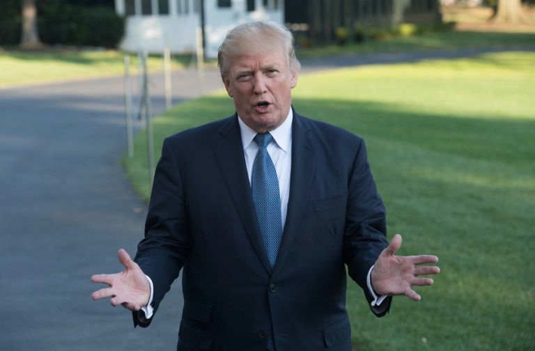 Le président américain Donald Trump s'adresse à la presse à la Maison blanche, à Washington, le 24 septembre 2017 / © AFP / N