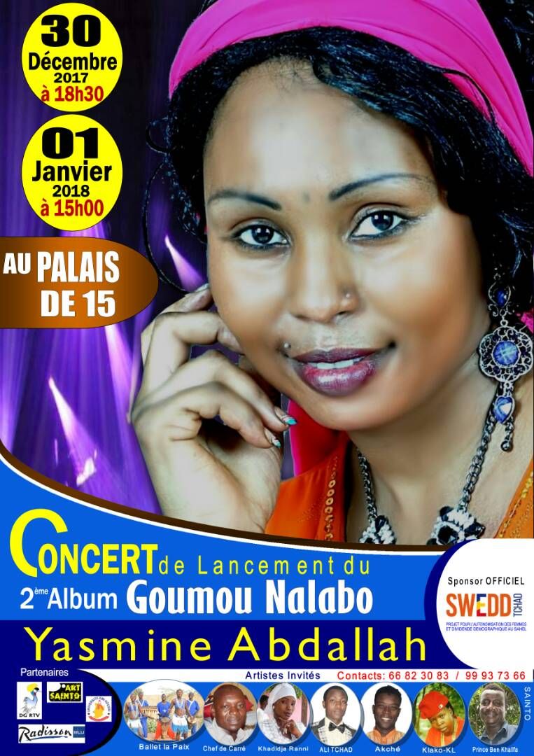 Tchad: Yasmine Abdallah en concert le 30