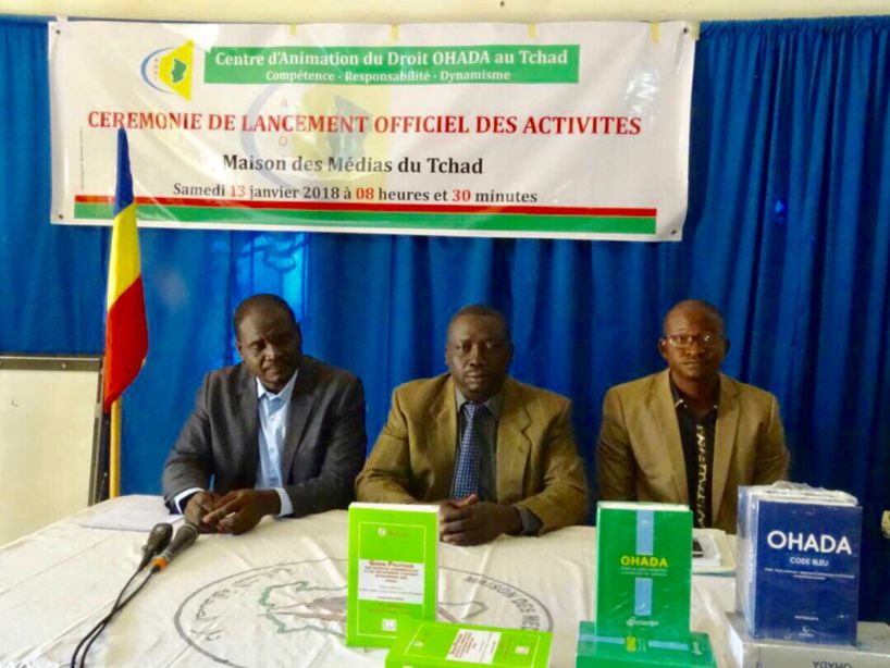 Le Centre d’Animation du Droit OHADA (Organisation pour l'Harmonisation en Afrique du Droit des Affaires) au Tchad a lancé se