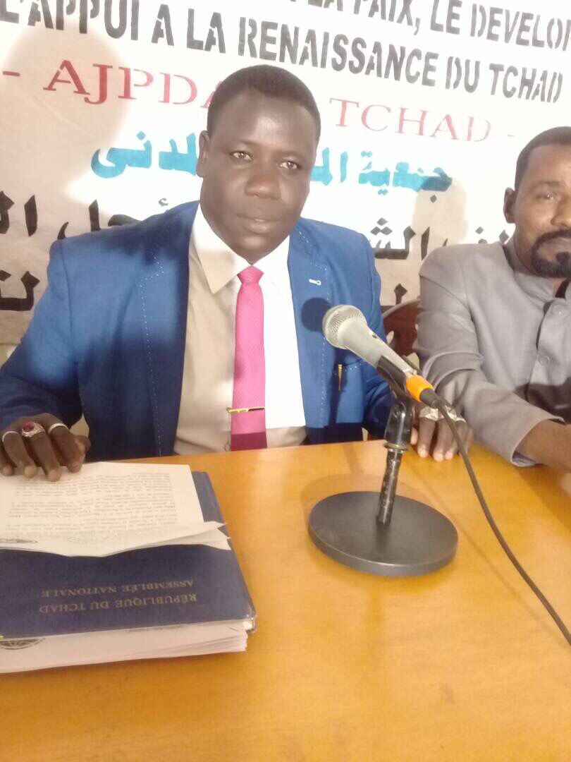 Le président de l'Alliance des Jeunes pour la Paix, le Développement et l'Appui à la Renaissance du Tchad (AJPDAR), Mahamat E