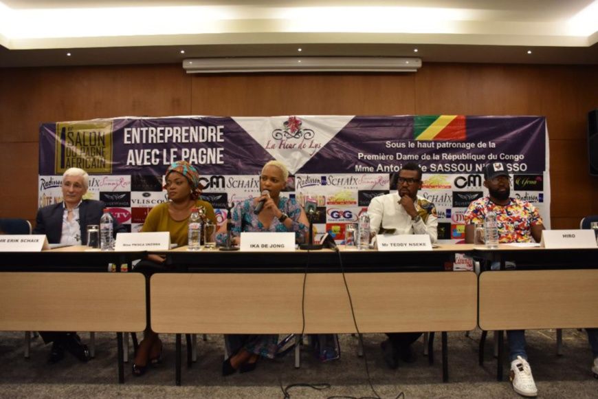 Les animateurs de la conférence de presse.