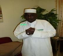 Alhadji Hamid Gouri Nguelemi, porte parole du Général Mahamat Nouri, au salon d'honneur de l'aéroport International Hassan Dj