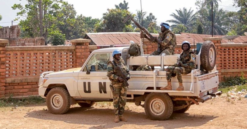 Un véhicule de la MINUSCA en Centrafrique. © DR